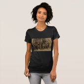 President Roosevelt en John Muir (Sepia) T-shirt (Voorkant volledig)