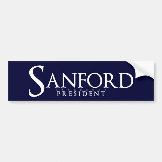 President Sanford 2012 Bumpersticker (Voorkant)