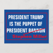 President Stephen Miller Briefkaart (Voorkant)