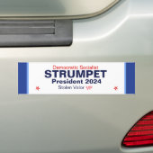 President STRUMPET Inauguratie Bumper Sticke Bumpersticker (Op auto)
