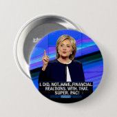 President Super-Pac Ronde Button 7,6 Cm (Voorkant /achterkant)