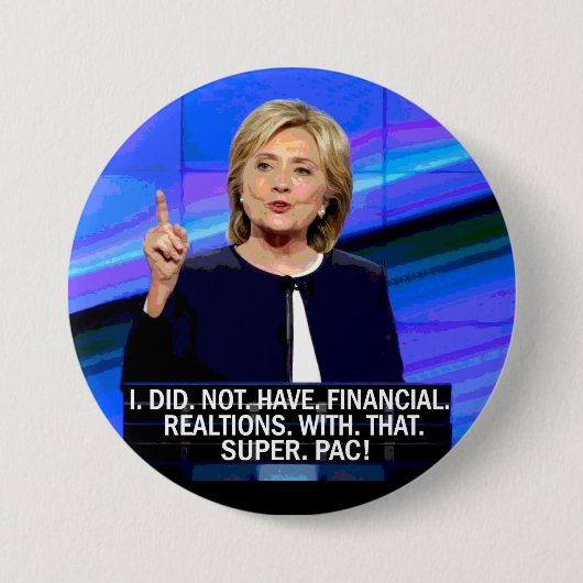 President Super-Pac Ronde Button 7,6 Cm (Voorkant)