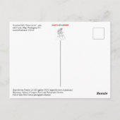 President Taft's "Pierce Arrow" Briefkaart (Achterkant)