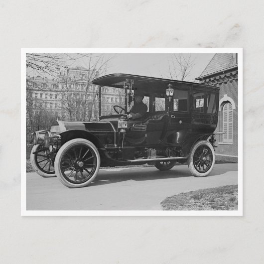 President Taft's "Pierce Arrow" Briefkaart (Voorkant)