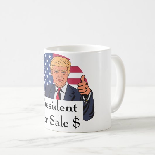 President te koop Koffie Mok (Voorkant rechts)