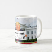 President te koop Koffie Mok (Voorkant rechts)