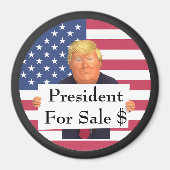 President te koop magneet (Voorkant)