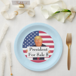 President te koop papieren Bord
