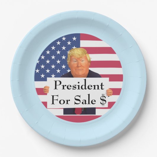 President te koop papieren Bord (Voorkant)