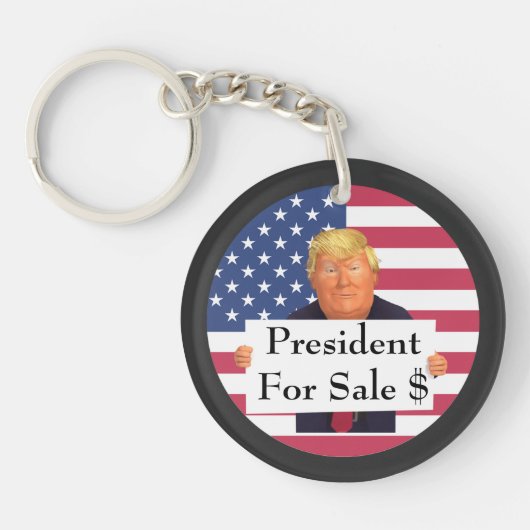 President te koop Sleutelhanger (Voorkant)