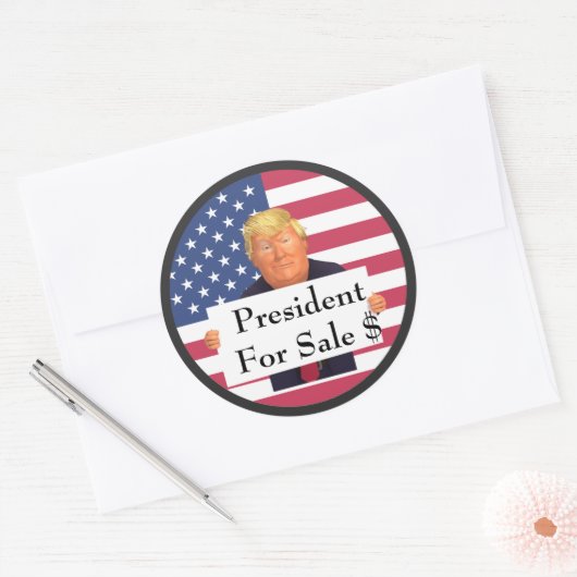 President te koop Sticker (Envelop)