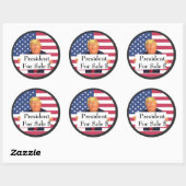 President te koop Sticker (Vel)