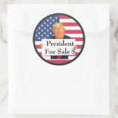 President te koop Sticker (Tas)