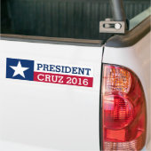 President Ted Cruz 2016 Verkiezing Texas Flag Bumpersticker (Op Truck)