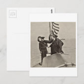 President Teddy Roosevelt op Algonquin Bull Moose Briefkaart (Voorkant / Achterkant)