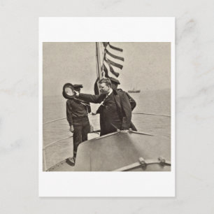 President Teddy Roosevelt op Algonquin Bull Moose Briefkaart