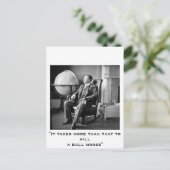 President Teddy Roosevelt  Witte Huis Briefkaart (Staand voorkant)