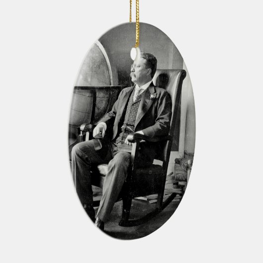 President Teddy Roosevelt Witte Huis Keramisch Ornament (Rechts)