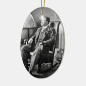 President Teddy Roosevelt  Witte Huis Keramisch Ornament (Links)