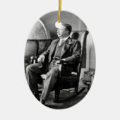 President Teddy Roosevelt  Witte Huis Keramisch Ornament (Voorkant)