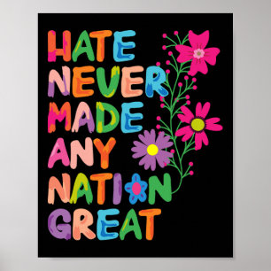 President tegen Trump: Floral Democraat Libe Poster