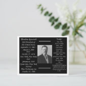 President Theodore Roosevelt Briefkaart (Staand voorkant)