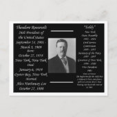 President Theodore Roosevelt Briefkaart (Voorkant)