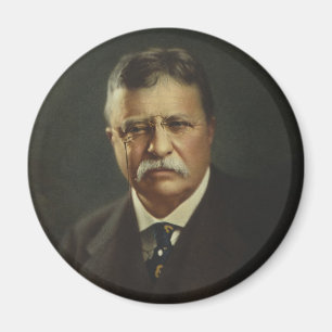 President Theodore Roosevelt door Forbes Lithograf Magneet