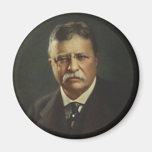 President Theodore Roosevelt door Forbes Lithograf Magneet (Voorkant)