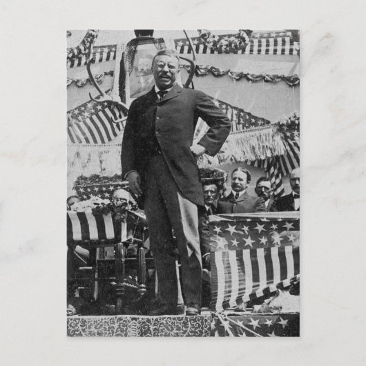 President Theodore Roosevelt in Wyoming Briefkaart (Voorkant)