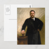 President Theodore Roosevelt John Singer Sargent Briefkaart (Voorkant / Achterkant)