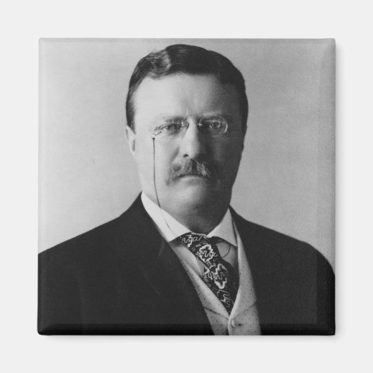 President Theodore Roosevelt Portret Magneet (Voorkant)