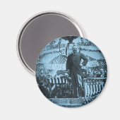President Theodore Roosevelt Spreken in Wyoming Magneet (Voorkant / Achterkant)
