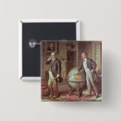 President Theodore Roosevelt Vierkante Button 5,1 Cm (Voorkant /achterkant)