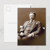 President Theodore Teddy Roosevelt Briefkaart (Voorkant / Achterkant)