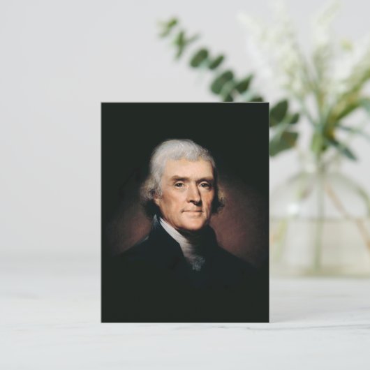 President Thomas Jefferson Briefkaart (Staand voorkant)