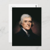 President Thomas Jefferson Briefkaart (Voorkant / Achterkant)