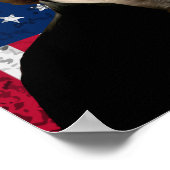 President Thomas Jefferson en de Amerikaanse vlag Poster (Hoek)