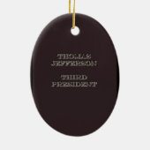President Thomas Jefferson Ornament (Achterkant)