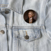President Thomas Jefferson Ronde Button 5,7 Cm (In situ)