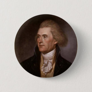 President Thomas Jefferson Ronde Button 5,7 Cm