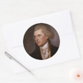 President Thomas Jefferson Ronde Sticker (Envelop)