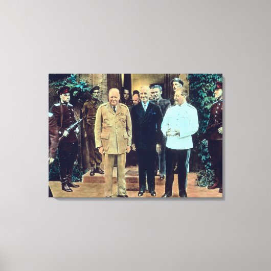 President Truman en Joseph Stalin Canvas Afdruk (Voorkant)