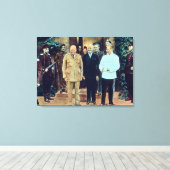 President Truman en Joseph Stalin Canvas Afdruk (Insitu (Houten vloer))