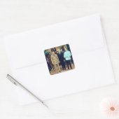 President Truman en Joseph Stalin Vierkante Sticker (Envelop)