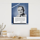 President Truman - Sprekend voor Amerika Poster (Keuken)