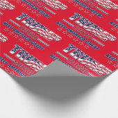 President Trump 2020 Houd Amerika Groot Cadeaupapier (Hoek)