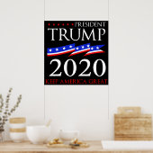 President Trump 2020 Poster (Keuken)