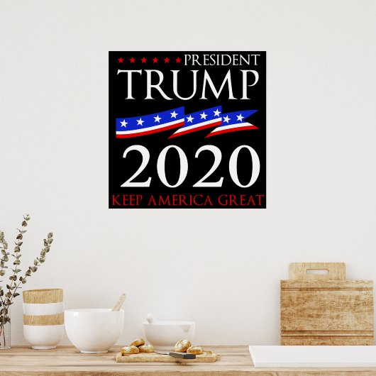 President Trump 2020 Poster (Keuken)