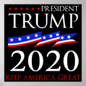 President Trump 2020 Poster (Voorkant)